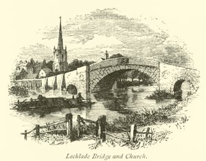 Ponte Lechlade e Igreja de English School