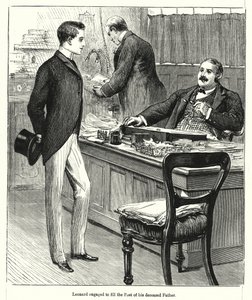 Leonard comprometeu-se a preencher o posto do seu pai falecido (gravura) de English School