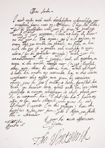 Carta de Thomas Wentworth, 16 de abril de 1612 de English School