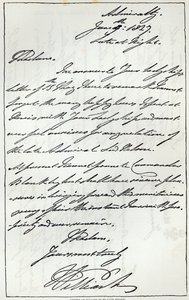 Carta de Guilherme IV a Lady Nelson, 1827, publicada em &39;Leisure House&39;, 1891 de English School