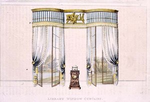 Cortinas da biblioteca, placa 106 do Ackermann