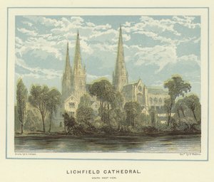 Catedral de Lichfield, vista a sudoeste de English School