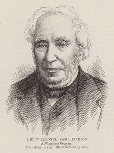 Tenente-coronel Basil Jackson (gravura) de English School