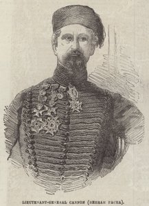 Tenente-General Canhão (Behram Pacha) (gravura) de English School