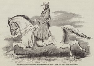 Tenente-General Codrington, Comandante do Assalto ao Grande Redan, 9 de Setembro (gravura) de English School