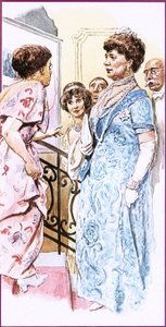Lilian Baylis contando ao Queen Mary o que ela achava de sua chegada tardia de English School