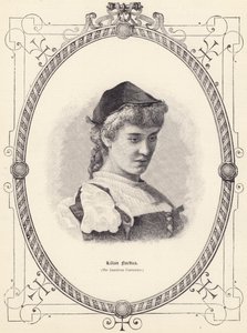 Lilian Nordica (a Cantatriz Americana) (gravura) de English School