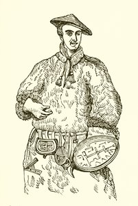 Linnaeus em seu vestido da Lapônia de English School