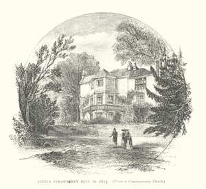 Little Strawberry Hill em 1813 (gravura) de English School