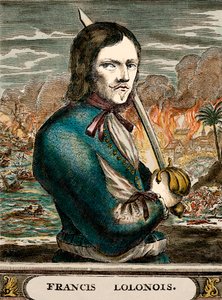 Lolonois, o Bucaneiro (gravura a cores) de English School