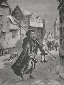 Guardião de Londres do século XVII (gravura) de English School