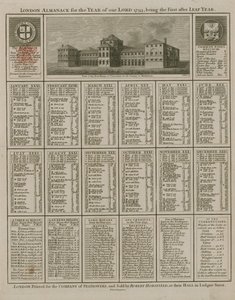 Almanack de Londres para o ano de nosso senhor 1793 de English School