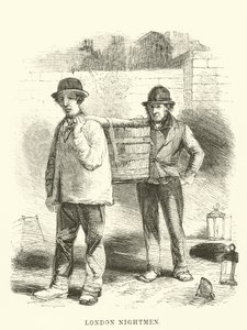 Nightmen de Londres (gravura) de English School