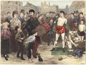 Acrobatas de rua de Londres de English School