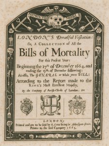 Visita terrível de Londons; ou, Uma coleção de contas de mortalidade de English School