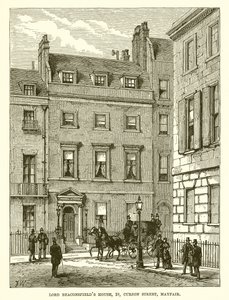 Lord Beaconsfields House, 19, Rua Curzon, Mayfair