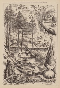 Castores de Lord Bure, Drumreoch Moor (gravura) de English School