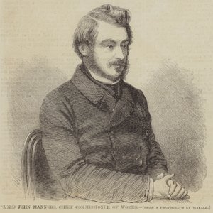Lord John Manners, Comissário Chefe de Obras (gravura) de English School