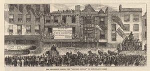 Lord Mayors Day: A procissão passando pelo Sir Paul Pindar de English School