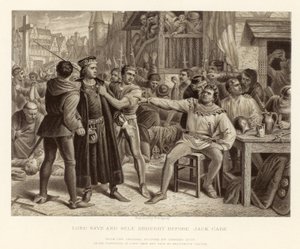 Lorde Saye e Sele levaram a Jack Cade; de uma foto original de Charles Lucy de English School