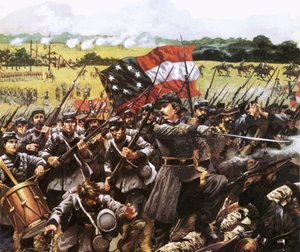 Loreta Janeta Velasquez que lutou com o Exército Confederado, disfarçada de homem de English School