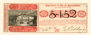 Bilhete de loteria de English School