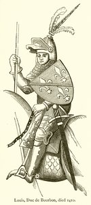 Louis, duque de Bourbon, morreu em 1410 de English School