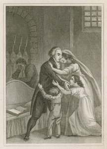 Luís XVI da França se despedindo de sua família, 1793 de English School