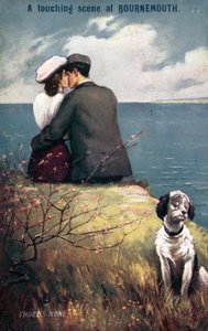 Amantes em Bournemouth, com cão excluído (cor litho) de English School