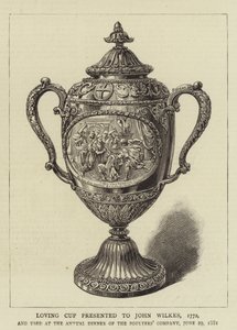 Loving Cup apresentada a John Wilkes de English School