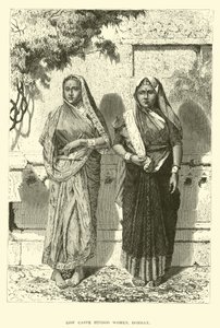 Mulheres do baixo Hindoo da casta, Bombaim de English School