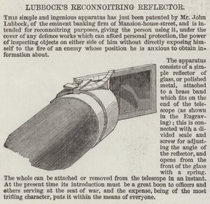 Reflector de reconhecimento da Lubbock (gravura) de English School