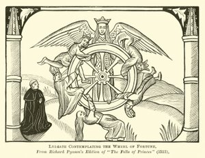 Lydgate contemplando a roda da fortuna de English School