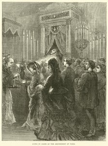 Deitado no estado do arcebispo de Paris, 1871 de English School