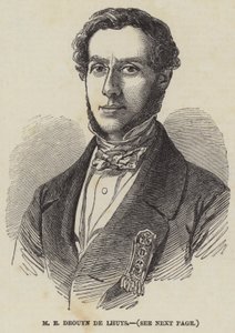 M E Drouyn de Lhuys (gravura) de English School