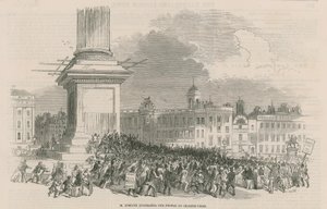 M Kossuth dirigindo-se ao povo de Charing Cross de English School