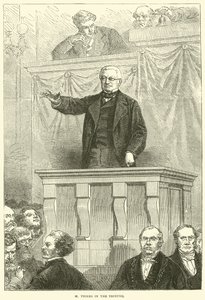 M Thiers no Tribune, 1871 de English School