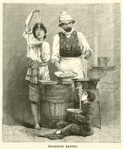 Macarrão comendo (gravura) de English School