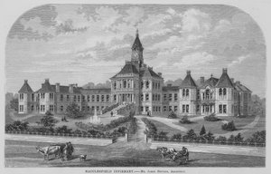 Macclesfield Infirmary (gravura) de English School