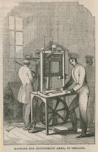 Máquina para registro de armas na Irlanda de English School