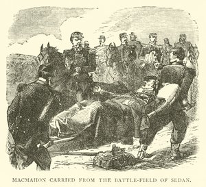 Macmahon levou do campo de batalha de Sedan, setembro de 1870 de English School