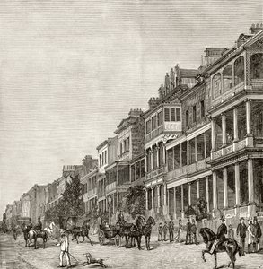 Macquarie Street, Sydney, c.1880, de &39;Australian Pictures&39;, de Howard Willoughby, publicado pela Sociedade de Tratos Religiosos, Londres, 1886 de English School