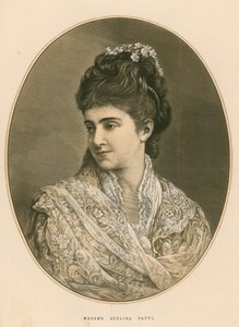 Madame Adelina Patti, cantora de ópera de English School