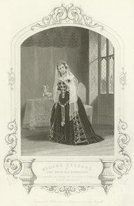 Madame Celeste como a princesa Katherine em Henry V, Ato V, Cena II de English School