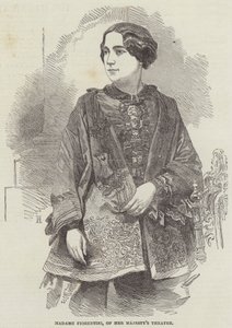 Madame Fiorentini, do Teatro de Sua Majestade (gravura) de English School