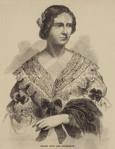 Madame Jenny Lind Goldschmidt (gravura) de English School