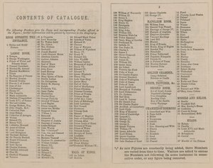 Catálogo de Exposições Madame Tussaud & Sons para 1875 de English School
