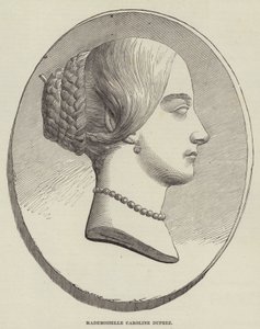 Mademoiselle Caroline Duprez (gravura) de English School