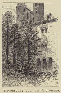 Magdeburg, claustro de Nossa Senhora (gravura) de English School