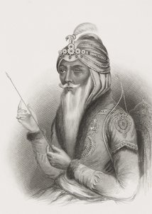 Maharaja Ranjit Singh, da &39;Galeria de Retratos Históricos&39;, publicado em 1880 de English School